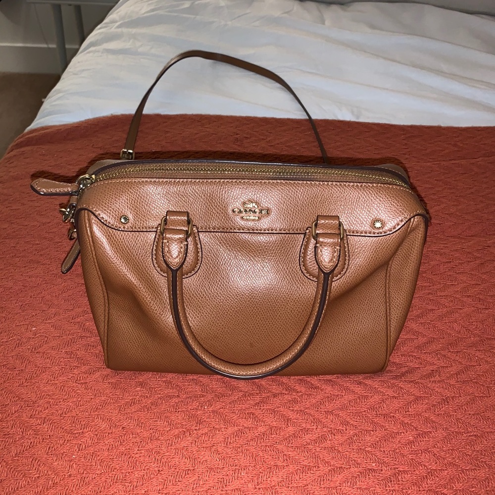 Coach purse in chestnut (saddle bag)